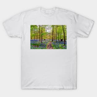 Bluebell Woods Greys Court England UK T-Shirt